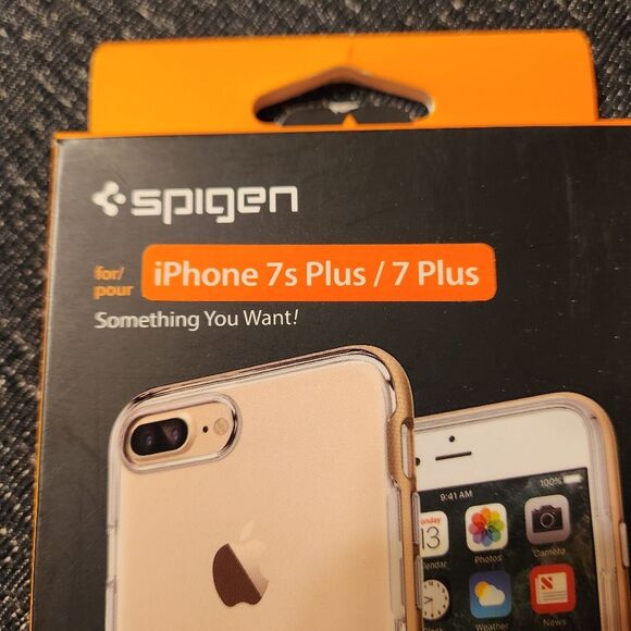 Spigen iPhone 7s Plus 7 Plus Phone Case Crystal Hybrid Universal Metal Kickstand - Picture 3 of 3